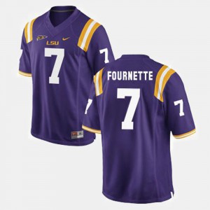 Purple Leonard Fournette LSU Jersey College Football #7 For Men 830419-181