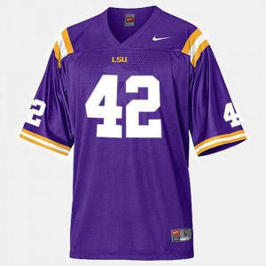 Mens Michael Ford LSU Jersey College Football Purple #42 490036-977