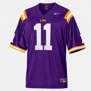 Spencer Ware LSU Jersey #11 College Football Purple Youth 997336-610