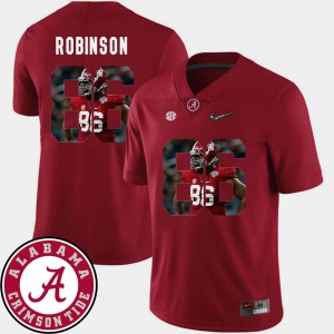 A'Shawn Robinson Alabama Jersey Football Pictorial Fashion For Men Crimson #86 679569-624