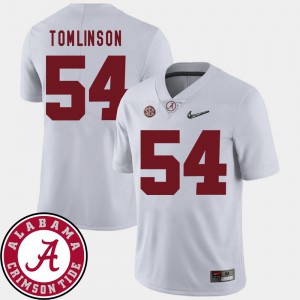 2018 SEC Patch White #54 For Men's Dalvin Tomlinson Alabama Jersey College Football 462565-589