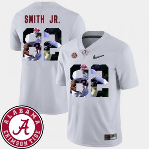 White Irv Smith Jr. Alabama Jersey Men #82 Football Pictorial Fashion 221010-543