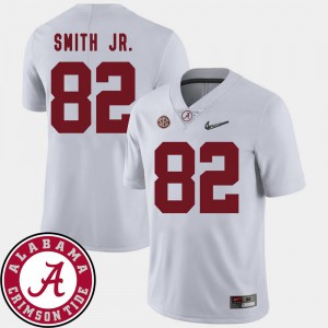 College Football 2018 SEC Patch #82 White For Men's Irv Smith Jr. Alabama Jersey 973921-442