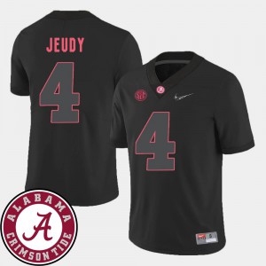 #4 2018 SEC Patch Mens College Football Jerry Jeudy Alabama Jersey Black 699714-456