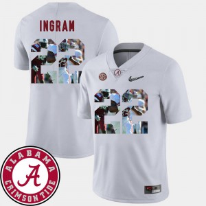 #22 White Men Football Mark Ingram Alabama Jersey Pictorial Fashion 157456-256