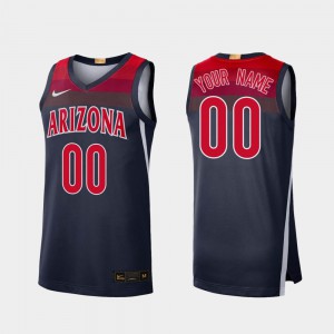 Mens Navy #00 College Basketball Limited Arizona Customized Jersey 205587-916