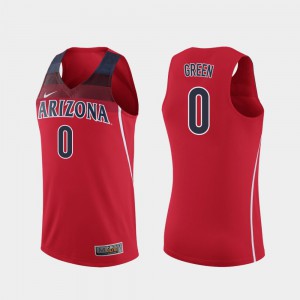 College Basketball Josh Green Arizona Jersey Replica Mens Red #0 592647-782