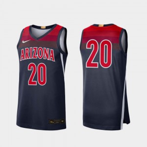 Limited College Basketball Arizona Jersey #20 Navy Mens 433943-874