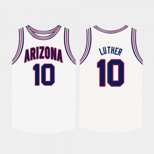 White Ryan Luther Arizona Jersey College Basketball For Men #10 568805-149