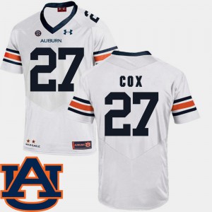 #27 Chandler Cox Auburn Jersey SEC Patch Replica College Football White For Men's 500298-550