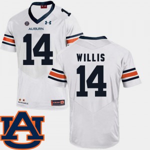 College Football Men's SEC Patch Replica Malik Willis Auburn Jersey #14 White 636874-712