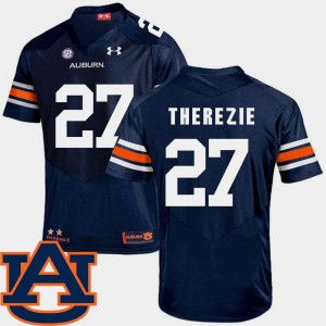 College Football Navy SEC Patch Replica Robenson Therezie Auburn Jersey For Men #27 415567-717