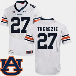 White SEC Patch Replica #27 College Football Robenson Therezie Auburn Jersey For Men 192504-824