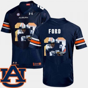Football Pictorial Fashion #23 Navy Rudy Ford Auburn Jersey Mens 627286-774