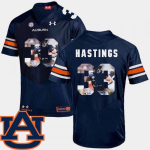 Football Navy Pictorial Fashion Will Hastings Auburn Jersey Men's #33 991150-197