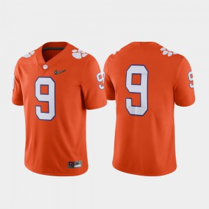 2018 College Football Playoff #9 Clemson Jersey Orange For Men Game 984086-251