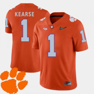 Orange For Men's College Football #1 Jayron Kearse Clemson Jersey 2018 ACC 887980-839