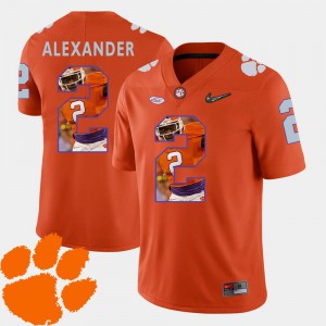 Orange #2 Pictorial Fashion For Men Football Mackensie Alexander Clemson Jersey 624554-969