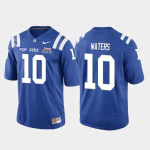 College Football Game Royal Marquis Waters Duke Jersey Men 2018 Independence Bowl #10 477574-246