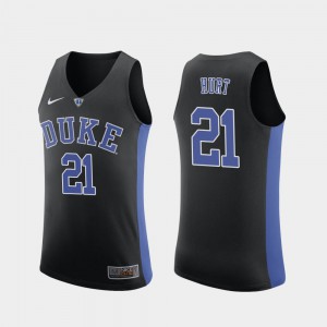 #21 Replica Matthew Hurt Duke Jersey Black Men College Basketball 436178-581