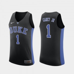 Vernon Carey Jr. Duke Jersey Replica College Basketball #1 Black Mens 738241-122