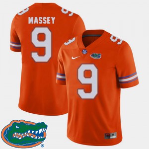 Orange 2018 SEC Men's College Football #9 Dre Massey Gators Jersey 401060-653