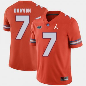 Duke Dawson Gators Jersey Orange For Men Jordan Brand #7 Replica 2018 Game 269396-697