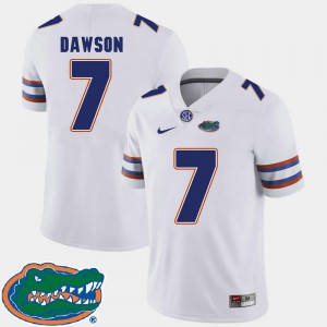 2018 SEC Duke Dawson Gators Jersey Men College Football White #7 242297-796