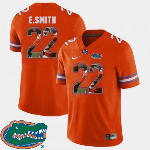 Football #22 Pictorial Fashion For Men E.Smith Gators Jersey Orange 476664-874