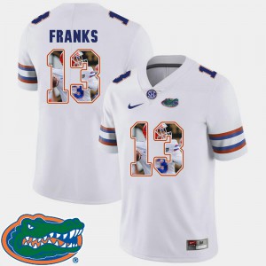 #13 Football Pictorial Fashion White Feleipe Franks Gators Jersey For Men's 233166-892