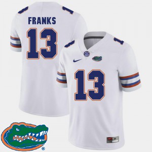 2018 SEC College Football Men's Feleipe Franks Gators Jersey #13 White 581782-222