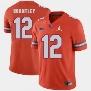 Orange #12 Replica 2018 Game Jordan Brand John Brantley Gators Jersey For Men's 428752-826