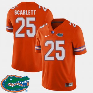 #25 College Football Orange 2018 SEC Jordan Scarlett Gators Jersey Mens 532254-509