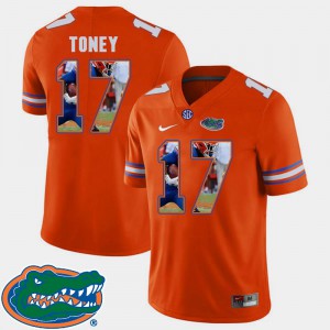 For Men Pictorial Fashion Football Kadarius Toney Gators Jersey Orange #17 210695-235