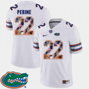 Football For Men's Lamical Perine Gators Jersey #22 Pictorial Fashion White 868131-218