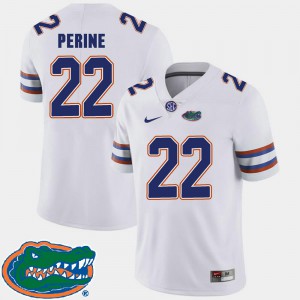 #22 2018 SEC White Lamical Perine Gators Jersey College Football Men's 811720-150