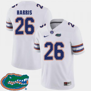 #26 Marcell Harris Gators Jersey 2018 SEC White College Football Mens 514237-144