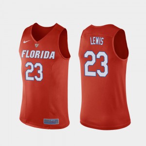 Scottie Lewis Gators Jersey Mens College Basketball Replica Orange #23 796960-638