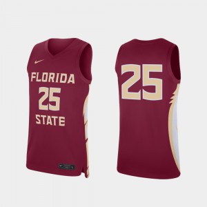 #25 College Basketball FSU Jersey Replica Garnet For Men's 233225-225