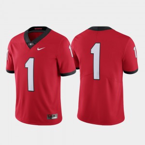College Football For Men Red Limited UGA Jersey #1 827999-527