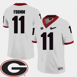 Jake Fromm UGA Jersey White 2018 SEC Patch Men College Football #11 946239-550