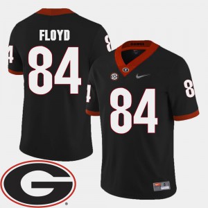 2018 SEC Patch #84 For Men College Football Black Leonard Floyd UGA Jersey 189110-131