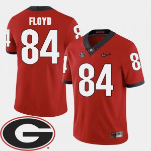 Red College Football 2018 SEC Patch #84 Men's Leonard Floyd UGA Jersey 635930-362