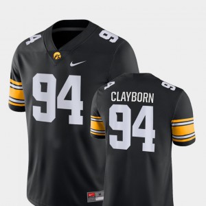 Black Adrian Clayborn Iowa Jersey Game For Men College Football #94 253793-690