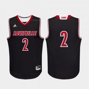 Replica Black Louisville Jersey #2 College Basketball Men's 449229-830