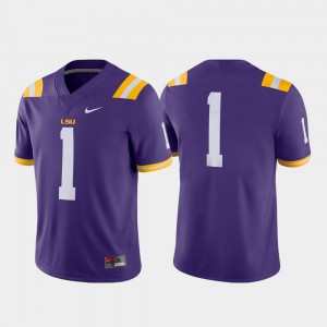 Purple College Football #1 Game LSU Jersey For Men 209439-515
