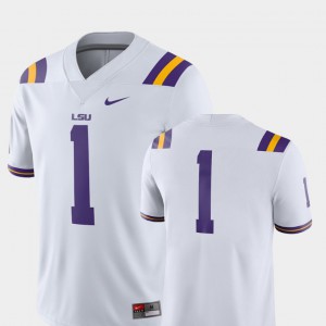 LSU Jersey #1 College Football 2018 Game For Men White 645821-454