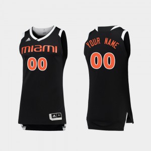 Miami Custom Jersey Men College Basketball #00 Chase Black White 517500-604