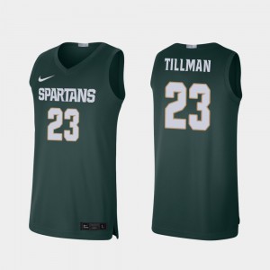 #23 For Men Green Xavier Tillman MSU Jersey College Basketball Alumni Limited 465519-903