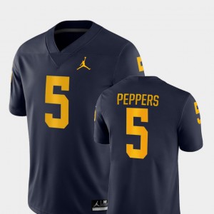 #5 Game For Men Jabrill Peppers Michigan Jersey College Football Navy 850270-805